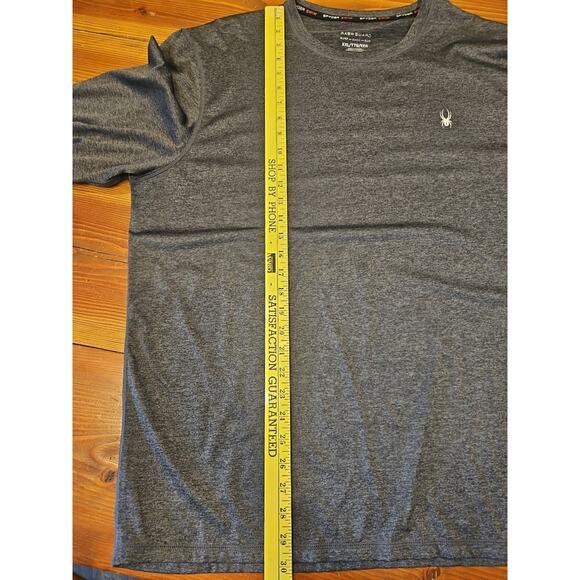 SPYDER Shirt Men's XXLarge Charcoal Rash Guard Surf - Sand - Sun - Picture 5 of 6